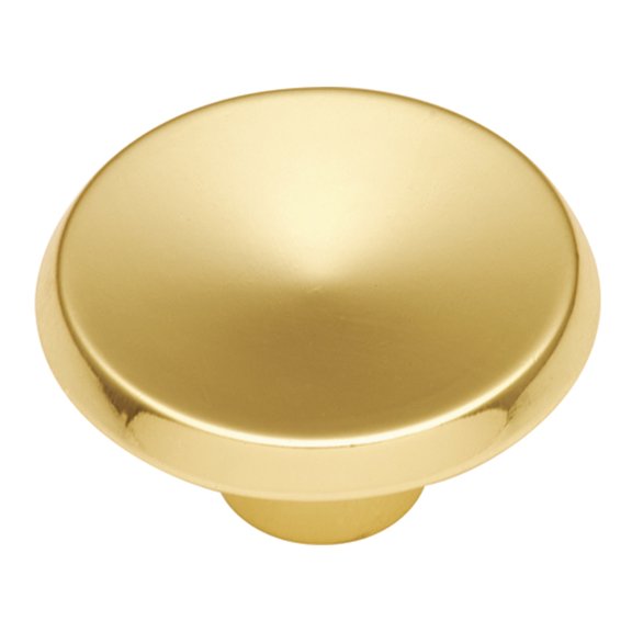 Hickory Hardware Sunnyside Collection Knob, 1-1/2" Dia. - Polished Brass