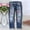 Blue 1, variant on Women Jeans Mid Rise Jeans For Women American Flag Ripped Boyfriends Jeans For Women Cute Jeans 4th Of July Ripped Jeans For Women Star Striped Patch Jeans Blue 2 S