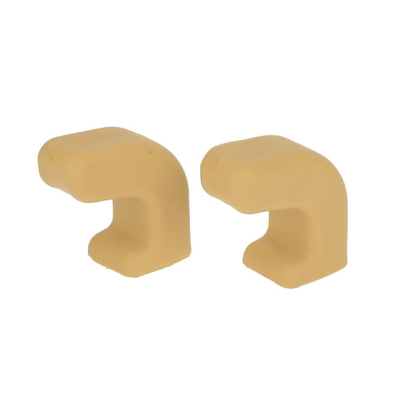 Unique Bargains Car Bumper Tow Hook Covers for Jeep Wrangler JK JL Gladiator TJ 2007-2023 Tow Cover Cap Rubber Beige 2pcs