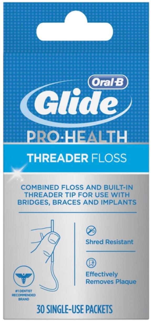 Glide Threader Floss 30 Each (Pack of 3)