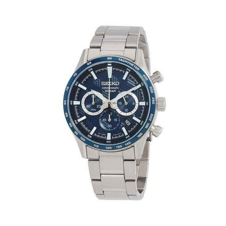 Seiko Chronograph Quartz Blue Dial Men's Watch SSB445P1
