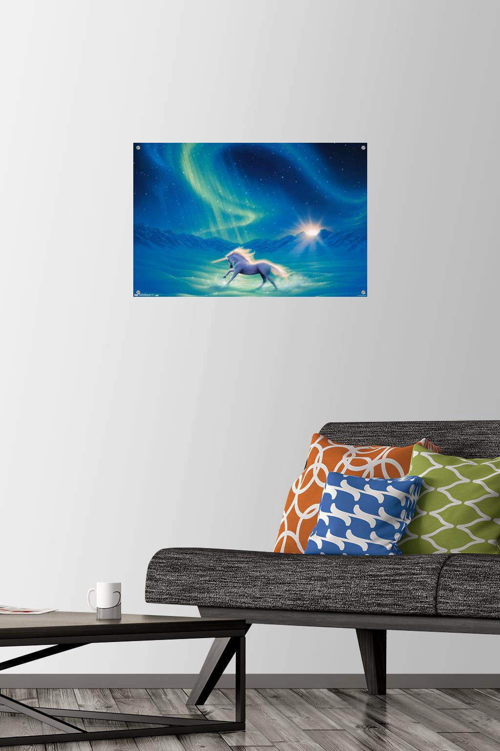 Unicorn - Twilight Wall Poster with Push Pins, 14.725" x 22.375"