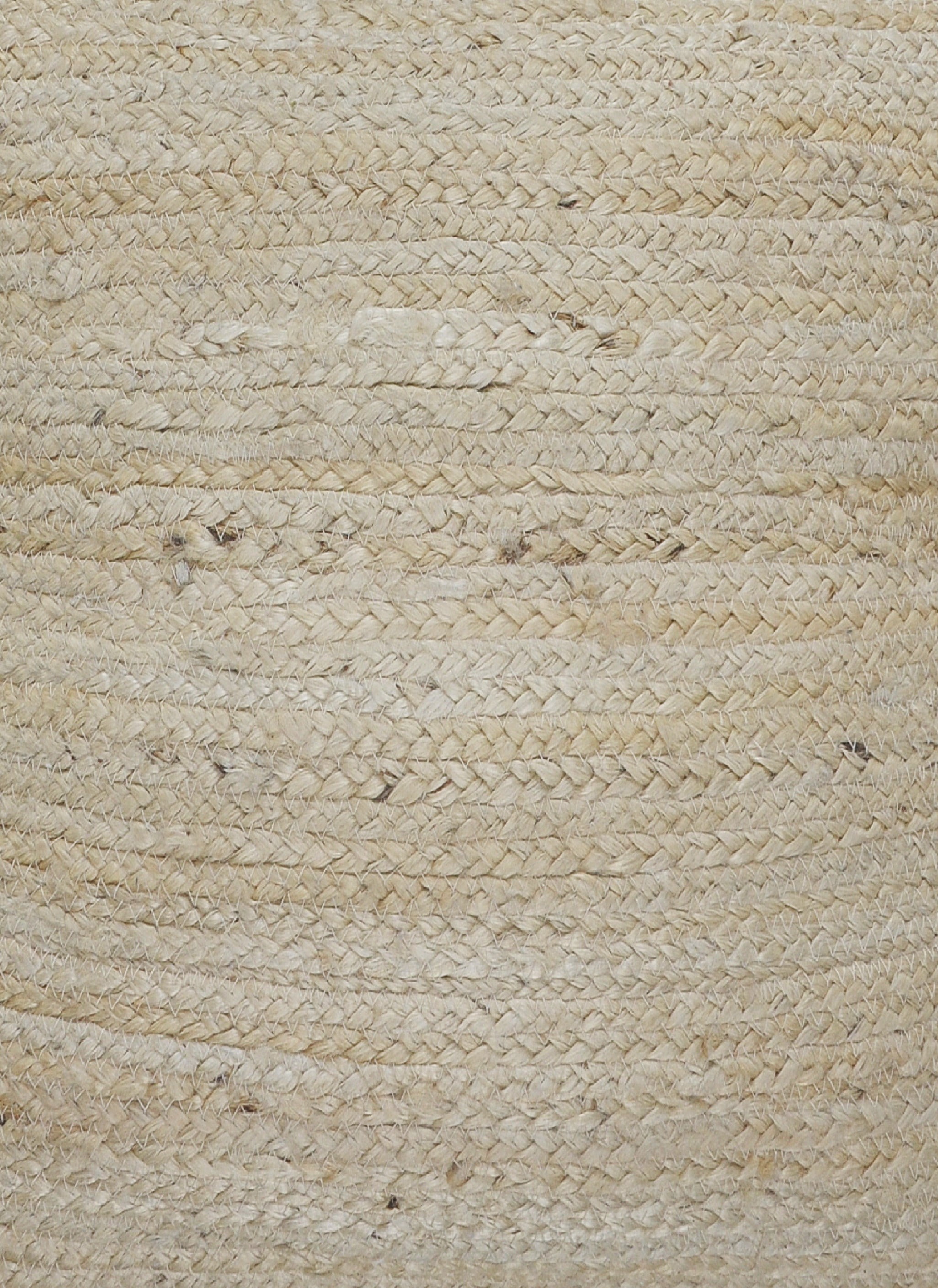 Ox Bay Quade 20" x 20" Natural Solid Jute Pom Pom Bordered Adult Decorative Throw Pillow