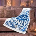 thumbnail image 6 of Volleyball Good Sets Only, Cozy Typography Art Scene, Warm Flannel Blanket for Living Room and Reading Nook with Detailed Artwork, Art Lovers Thanksgiving Gift, Artistic Home Decor, 6 of 9