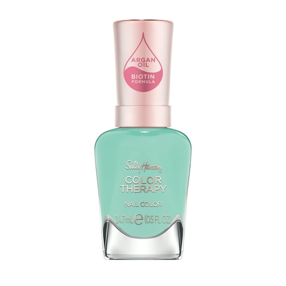 Sally Hansen Color Therapy Nail Polish, Take A Mint, Argan Oil & Biotin Formula