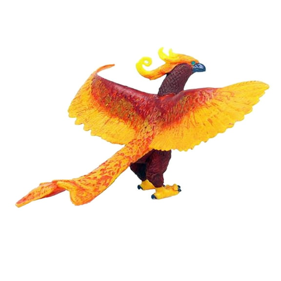 Chinese Phoenix Bird Model Kids Cognitive Toy Figurine Fairy Garden Decor