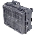 thumbnail image 1 of Caja de aparejos de pesca, caja de almacenamiento de señuelos de pesca con tapa transparente, bandeja extraíble para pescar, 1 of 8