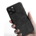 thumbnail image 5 of Xotic Tech Luxury Black Super Slim Leather Alcantara Suede Durable Protective Cover Case for Apple iPhone 11 Pro, 5 of 7