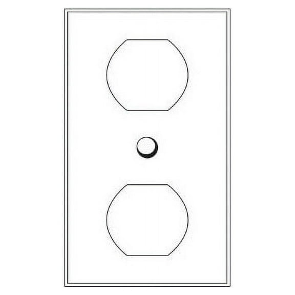 SUNLITE Steel E211S 1 Gang Duplex Receptacle Plate
