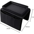 thumbnail image 2 of Non-Slip Armchair Caddy with Cup Holder Arm Rest Organizer TV Remote Control Holder Oxford Sofa Tray Chairs Couch Storage Arm Tidy Armrest Bag Bedside Space Saver Bag for Cellphone Magazines Glasses, 2 of 7