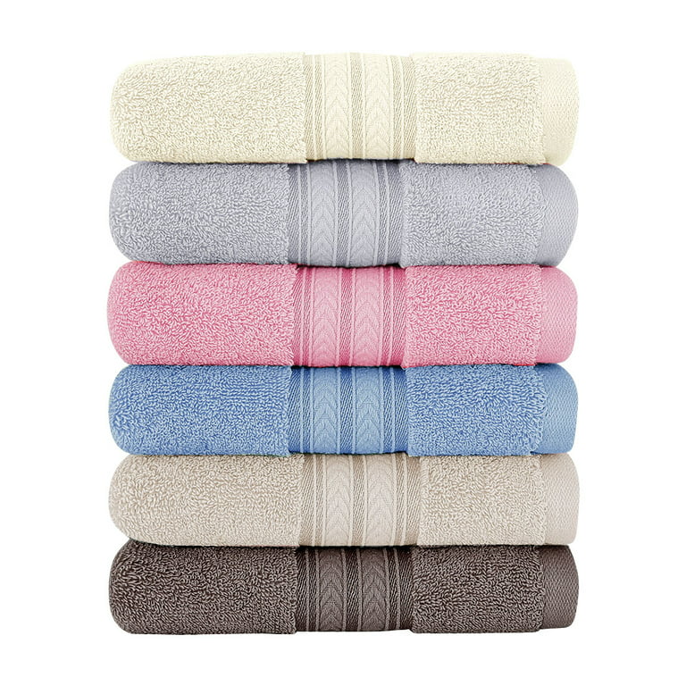 Unique Bargains Bathroom Shower Classic Soft Absorbent Cotton Bath Towel  59.06x28.35 1 Pc Gray