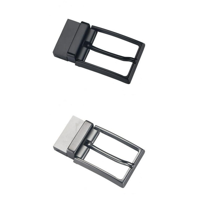 2x hebilla de correa de cinturo antigua de aleación con clip de cinturón rectangular de para hombres jinwen Hebilla de cinturón reversible
