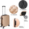 thumbnail image 3 of Set Juego 4 maletas Viaje Rack and Pack Resistentes 4 Ruedas 360, 3 of 8
