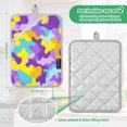 thumbnail image 4 of Colorful Camouflage Pattern Pot Holder Set 2 Piece Non-Slip Oven Hot Pads Heat Resistant Durable 7x9.8in, 4 of 7