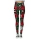 thumbnail image 1 of Gibobby Leggings de Navidad para mujer Pantalones estampados navideños personalizados para mujer, polainas personalizadas para polainas para correr(Rojo,M), 1 of 3