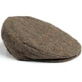thumbnail image 2 of Hanna Hats Men's Donegal Tweed 100% Wool Vinatge Irish Driving Flat Cap Handcrafted in Ireland, 2 of 6