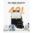 thumbnail image 3 of Lovevook Travel Backpack for Women,TSA Friendly Carry On Luggage Backpack Fit Up 17 inch Laptop,40L Waterproof Weekender Overnight Bag with 3 Packing Cubes, 3 of 9