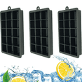 thumbnail image 1 of 3 moldes para bandejas de hielo cuadrados, 15 rejillas, sin tapa, color negro MFZFUKR CPB-US-CJZ95-5, 1 of 5