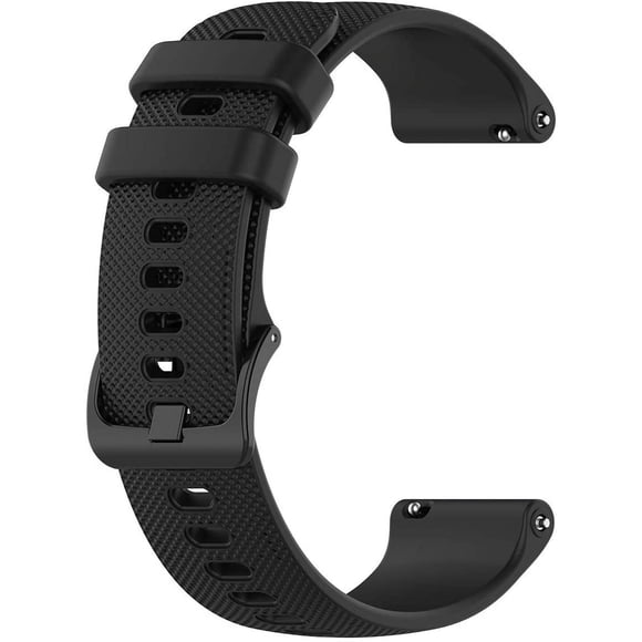 PINHEN Silicone Watch Bands Compatible for Samsung Galaxy Watch 3 45mm /Galaxy Watch 46mm /Samsung Gear S3 Frontier/Classic, 22mm Silicone Watch Strap for Men Women, Black