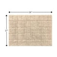 thumbnail image 2 of Knightsbridge Summer Tile 220 GSF Non Skid Back Bath Rug 17 x 24 - Natural, 2 of 2