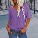 thumbnail image 1 of mfyjkho Tops Deportivos Para Mujer, Camisa Básica Informal De Color Liso Con Cuello Redondo Y Manga Corta Para Mujer Tops Para Hacer Ejercicio Para Mujer Xxxxl, 1 of 6