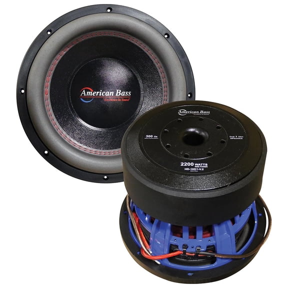American Bass HD 10" 1 Ohm 4000 Max Watts Car Subwoofer