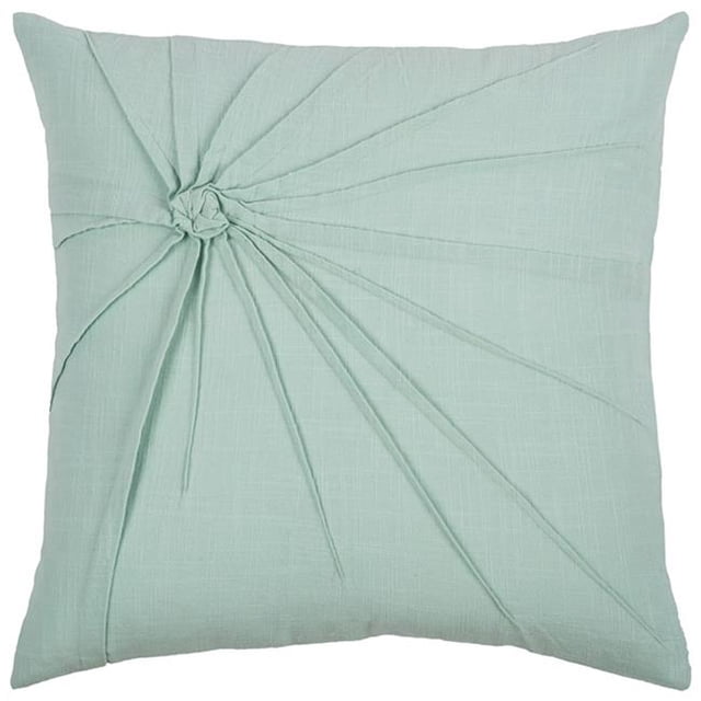 HomeRoots 403186 Aqua Noeud Tordu Coussin Moderne en Duvet