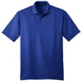 thumbnail image 5 of Port Authority K528 Mens Performance Fine Jacquard Polo T-Shirt, Hyper Blue - Small, 5 of 6