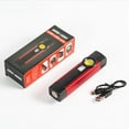 thumbnail image 3 of E-SMarter 10W High-Power COB LED Work Light with USB Rechargeable Battery, Red Warning Mode, Built-in Magnet & Durable ABS Construction – Handheld Portable Repair Lamp for Camping, Hiking, Night, 3 of 5