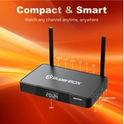 (Latest) 2025 SuperBox S6 PRO Fully Loaded ,4G+32G Storage,Function Upgrade,2025 Pack,Dual Band WiFi,2T2R,Bluetooth 5.2,with Voice Remote Control,Authorised Newest Version TV Box S-6,Easy Sutup Guide
