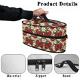 thumbnail image 5 of HELLHERO Poinsettia Iron Storage Pouch Polyester Zipper Closure Garment Carrying Case Storage, Bag Only, 5 of 6