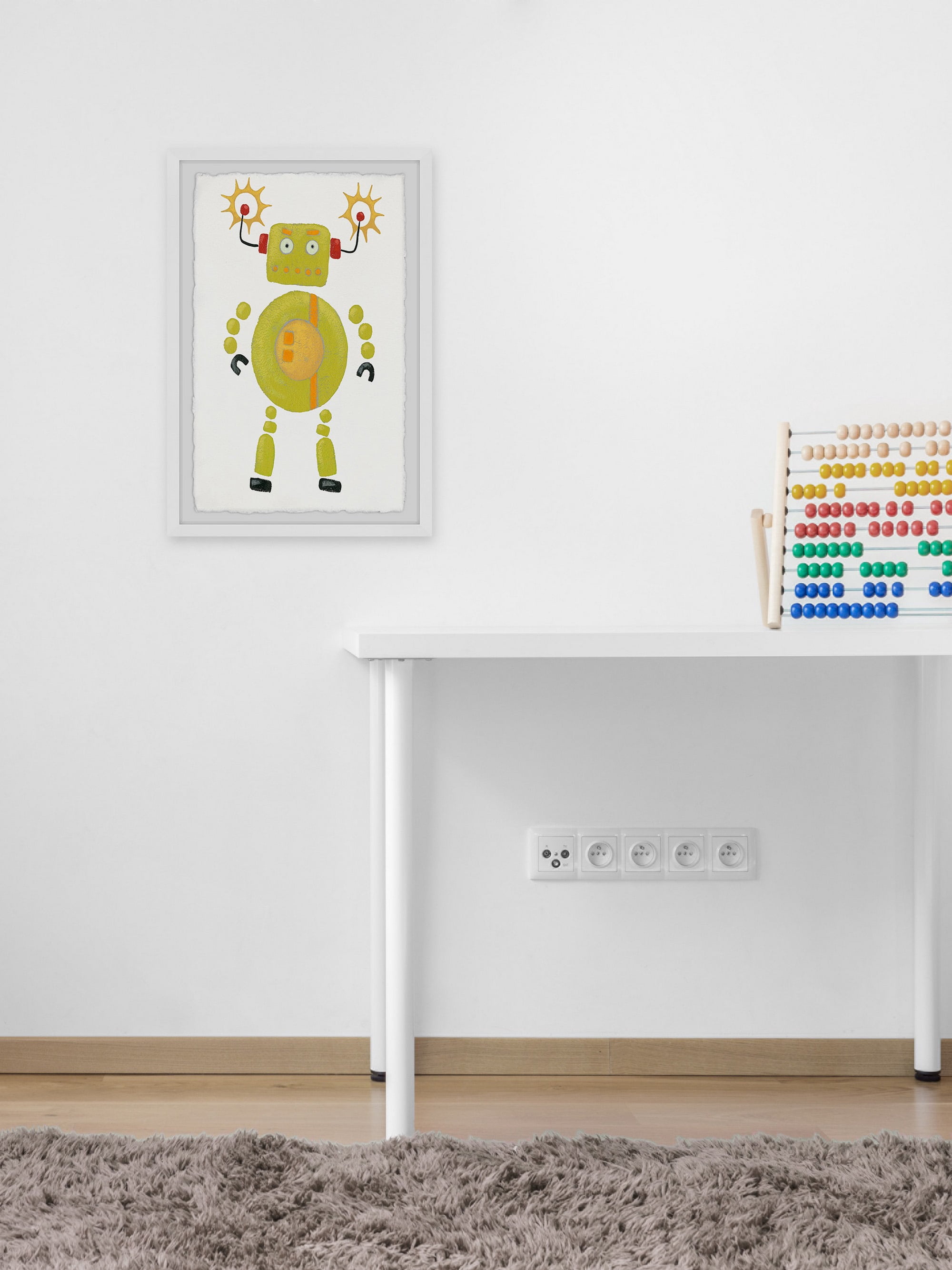 Marmont Hill Magnetic Robot Framed Wall Art