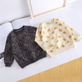 thumbnail image 2 of Suéter para niños pequeños, nueva camiseta de manga larga para niños y niñas, camisa de fondo para niños de otoño e invierno, ropa de bebé infantil 3T Gao Jinjia LED, 2 of 2