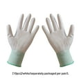 thumbnail image 3 of Sonducket Guante protector de trabajo para hombres y mujeres, guantes de nailon transpirables antideslizantes, Protector de manos para guantes y mitones Blanco L, 3 of 6