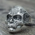 thumbnail image 7 of QQTDFG Fashion Men 925 Silver Viking Skull Rings Punk Party Jewelry Ring Gift Size 6-13-#1-9, 7 of 7