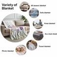 thumbnail image 6 of Throw Blanket for Couch Watercolor Tulip Soft Fleece Flannel Blankets Cozy Lightweight Blanket for Home Sofa Living Room Flower Floral Bed Throws 40" x 50", 6 of 9