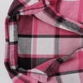 thumbnail image 7 of purcolt Women's Long Plaid Flannel Shackets Long Sleeve Button Down Long Shirts Jacket Fall Boyfriend Oversized Coats, 7 of 7