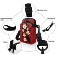 thumbnail image 5 of HELLHERO Crossbody Bag Tropical Flowers Geometric Leaves 4.33x1.97x7.09 with Adjustable Strap Adult for Travel Daily Use 2 Layers, 5 of 7