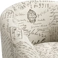 thumbnail image 3 of Yaheetech Contemporary Club Chair and Ottoman Set for Living Room, Letter Print, 3 of 8