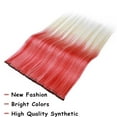thumbnail image 2 of MY-LADY Colorful Straight Hair Extensions Clip in Rainbow Multi-color Clip in Synthetic Long Hairpiece Party Highlights Colorful Clip in Hair Extensions for women girls kids gift, 2 of 8