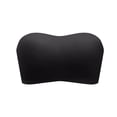 thumbnail image 3 of Women's Solid Color Strapless Top Everyday Bras, Bandeau Tube Bra, Wireless No Underwire Seamless, Comfortable Soft Breathable Support, Women's Daily Wear Versatile Lightweight, 3 of 8