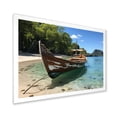 thumbnail image 2 of Designart "Tranquil Waters of Krabi's Coastal Cradle" Coastal Framed Wall Art Decor - Coastal Blue Coastal Beach Bedroom Framed Canvas Wall Art, 2 of 6