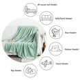 thumbnail image 3 of Ntbay Plush Flannel Fleece Throw Blanket, Soft Lightweight Fuzzy Luxury Bed Blanket for Couch Sofa Bed All Seasons, 50"x60", Mint, 3 of 5