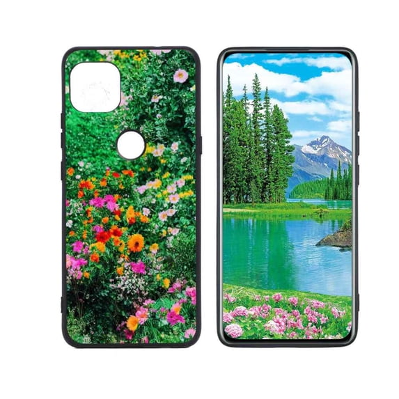 Floral-272 Phone Case, Degined for Moto One 5G Ace Case Men Women, Flexible Silicone Shockproof Case for Moto One 5G Ace