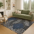 thumbnail image 6 of Addison Rugs Chantille Indoor/Outdoor Transitional Abstract Black Machine Washable Rectangle Rug, 3' x 5', 6 of 8
