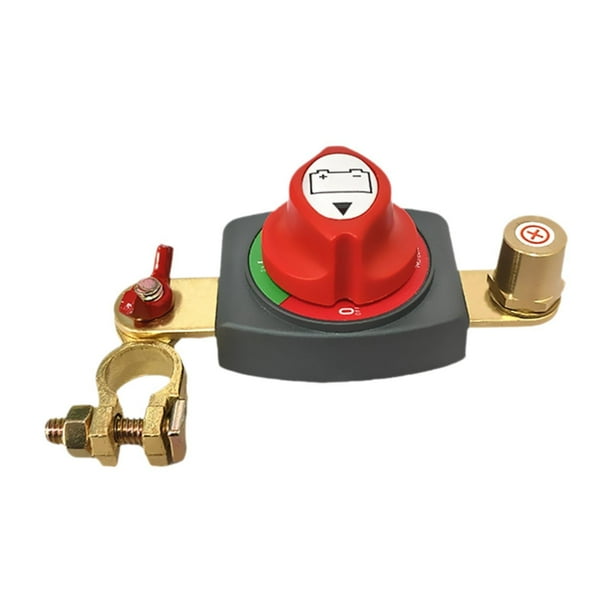 Post Top Battery Desconecte el interruptor de desconexión/apagado de la batería premium Corte de alimentación Master Impermeable para camiones marinos Positivo de 17 a 19 mm
