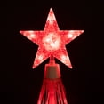 thumbnail image 5 of Northlight LED Lighted Show Cone Tree with Star Outdoor Christmas Decoration - 4' - Red, 5 of 9