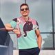 thumbnail image 4 of Balery Cats On Broomstick Camisa Polo de Hombre con Estampado, de Manga Corta y Tejido Medio, Camisa Tipo Golf Polo-Large, 4 of 6