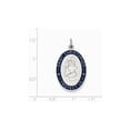 thumbnail image 2 of Sterling Silver Enameled St. Christopher Medal Charm - 6.3 Grams - Measures 35x20mm Wide, 2 of 2