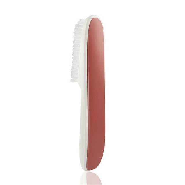Yuarrent Cepillo de limpieza de zapatos Cepillos domésticos coloridos lavables ergonómicos Suministros de limpieza para el hogar Rojo